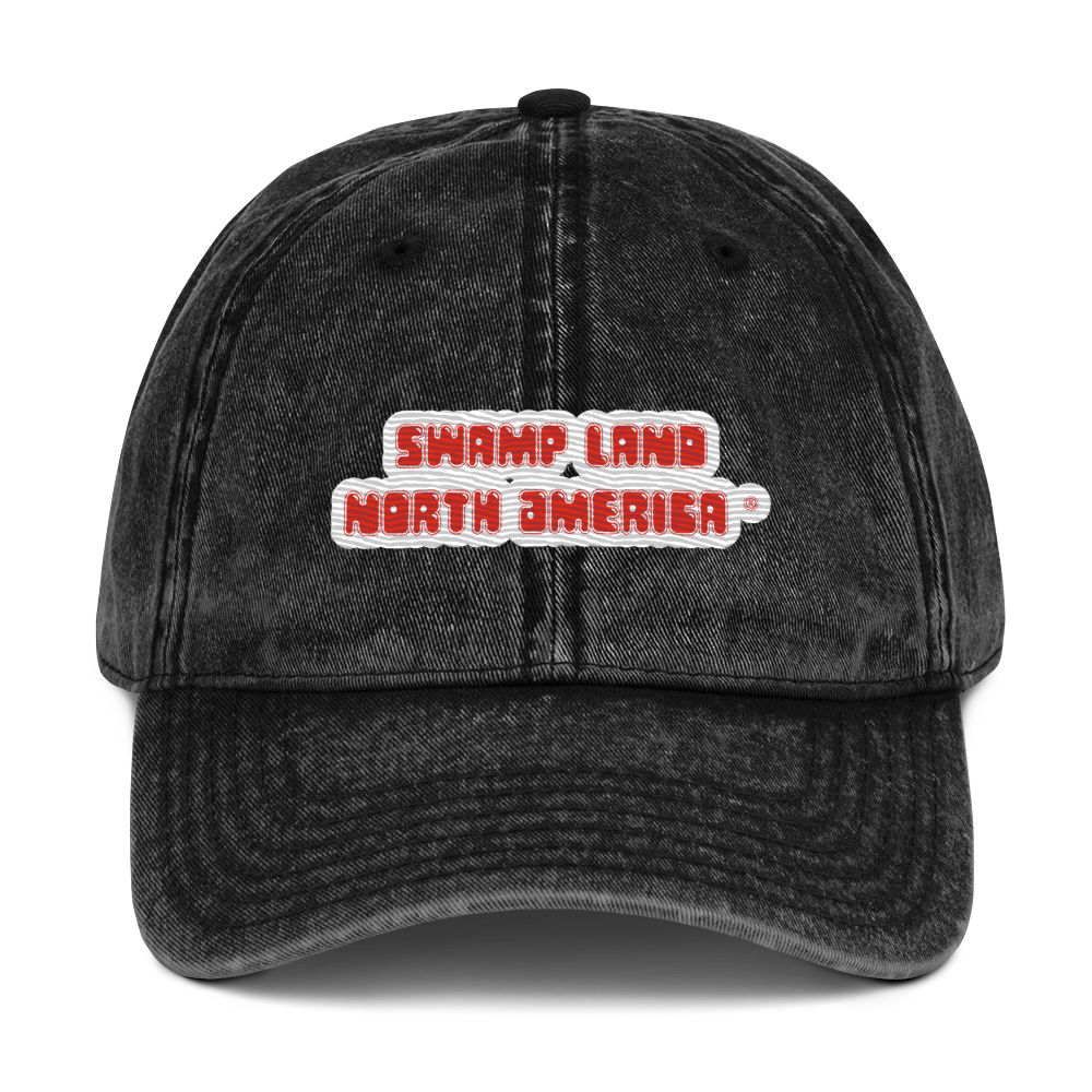 Swamp Land Vintage Denim Cap